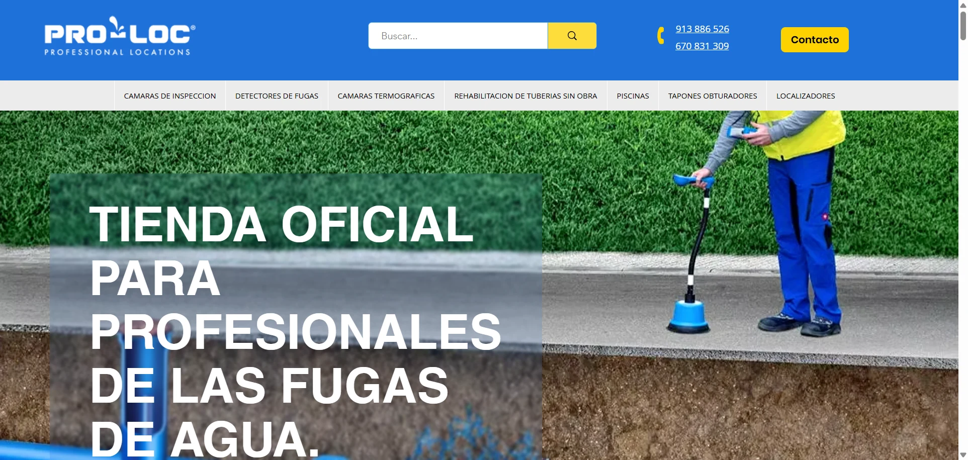 Web de catálogo técnico Pro-Loc, proyecto de PymeWebApp